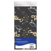 Congrats Grad Metallic Table Cover